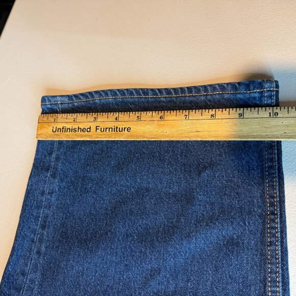 Old Navy Women 14 Wide Leg Jeans Dark Wash Denim Mid Rise Cotton Blend Modern - Picture 10 of 11